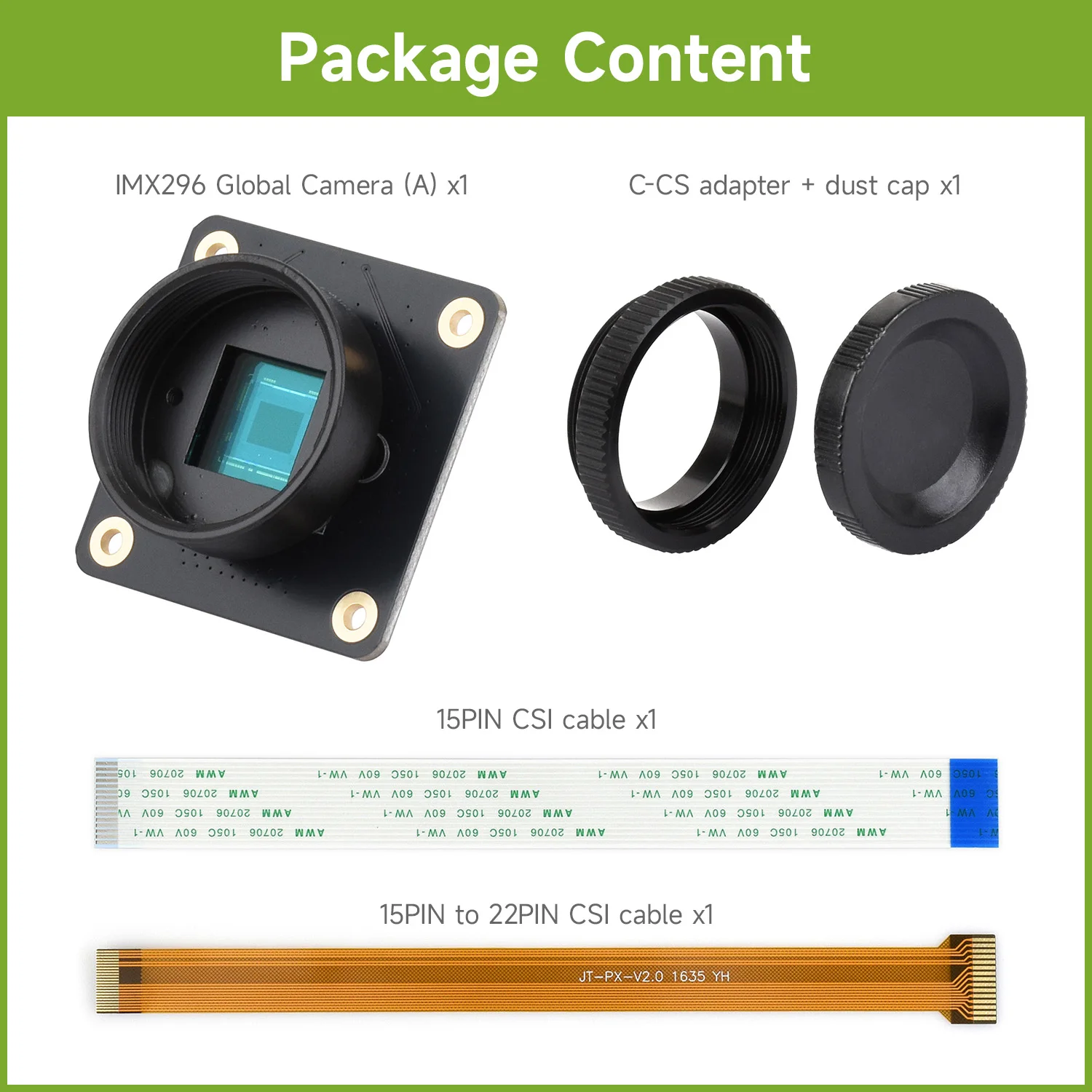 Raspberry Pi için Waveshare IM - Raspberry Pi Global Shutter Camera Imx296 incelemesi ve fiyatı