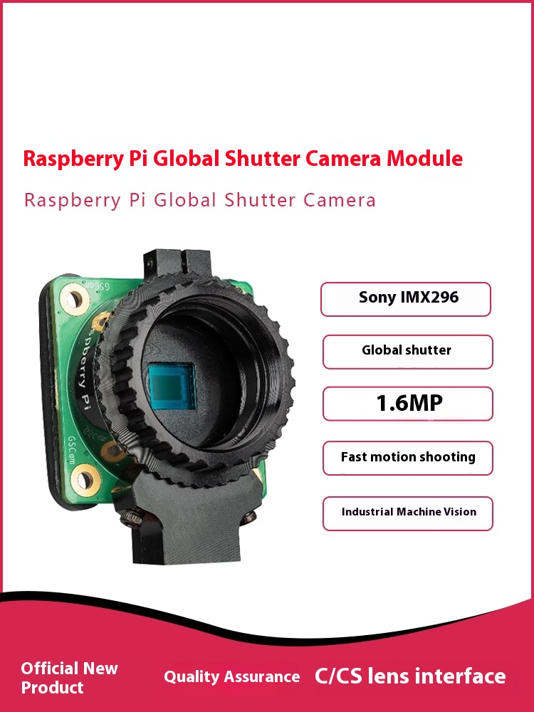 1.6MP Premium Global Shutter K - Raspberry Pi Global Shutter Camera Imx296 incelemesi ve fiyatı